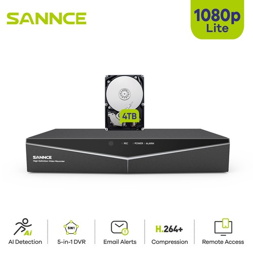 Sannce 5in1 16ch dvr 1080p - 16ch,