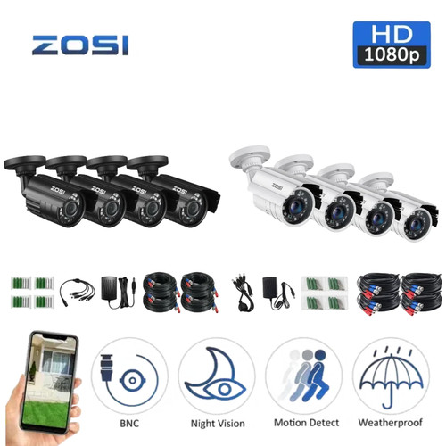 Zosi 4pcs 1080p home tvi - home,